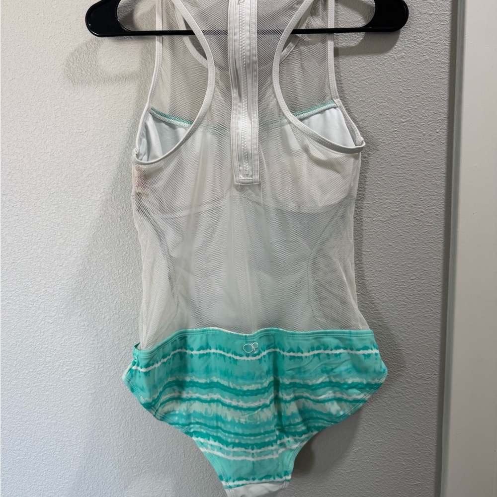 OP Women’s Tropical Palm One Piece Swimsuit - Picture 2 of 3